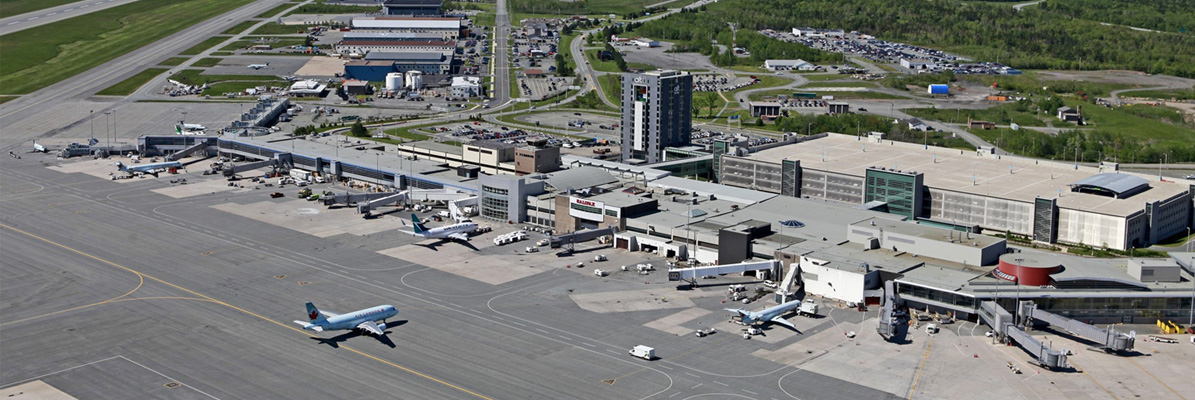 Aerial shot Halifax Stanfield International Airport