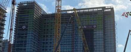 Outdoor construction of Houston Healthcare Medical Centre