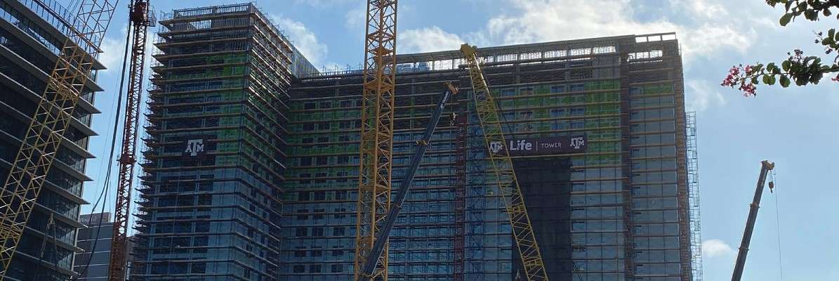 Outdoor construction of Houston Healthcare Medical Centre